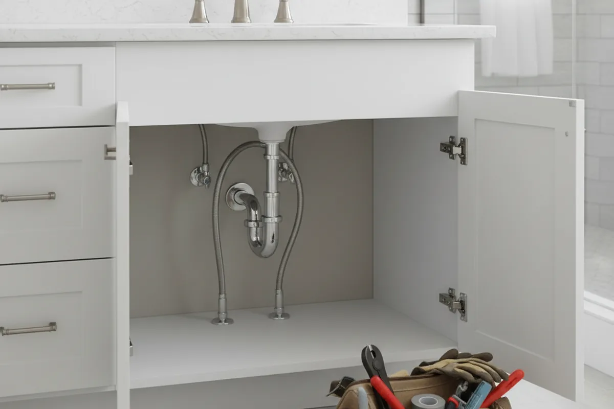 Finished fixture set after Gas Line Repair in Keisterville